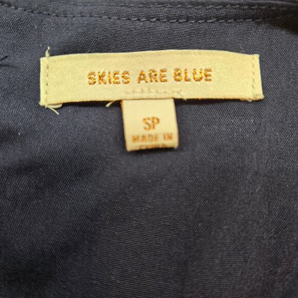 NWT Skies Are Blue Women's Dress SP PS Petite Small Blue Sun Misses Sz 4 6 New - Picture 5 of 8